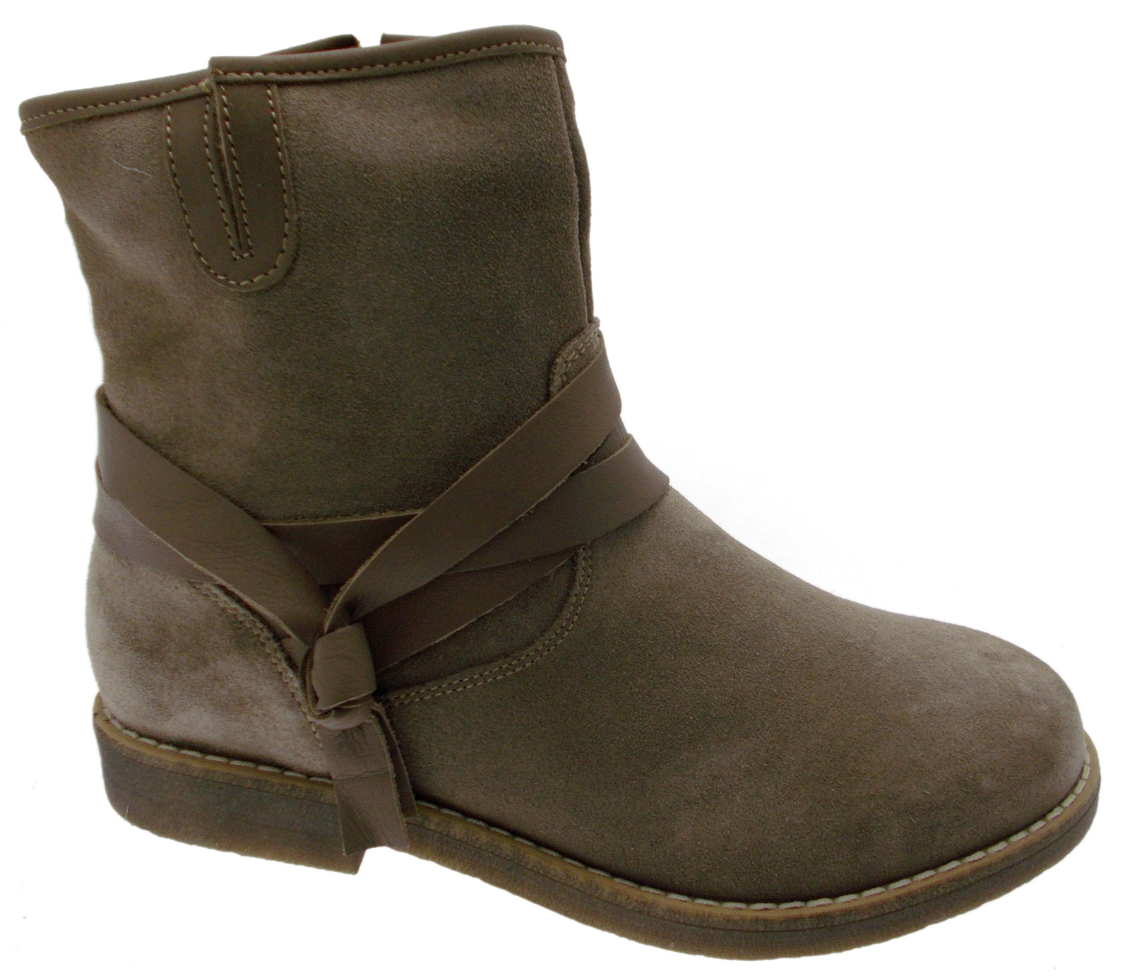 Article C3708 boot Anckle boot taupe suede footbed Orthopedic dove ...